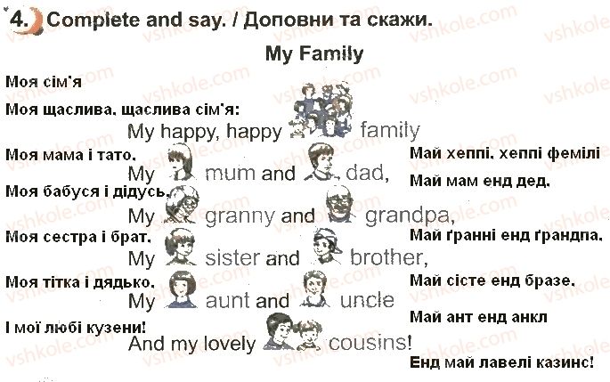 фото задание стр18впр4 - unit 1. му family and friends