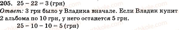 фото задание 205 - сложение и вычитание двузначных чисел без перехода через разряд