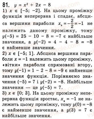 фото задание 81 - функція та її основні властивості - тема 1. функції, рівняння і нерівності