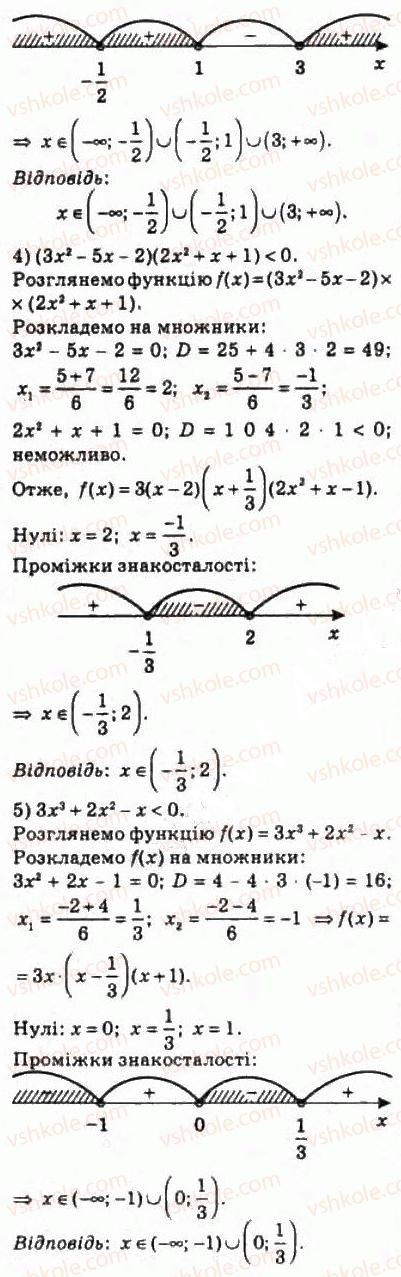 фото задание 254 - 12. метод інтервалів - § 2. функції, многочлени, рівняння і нерівності