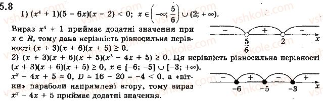 фото задание 8 - 5. метод інтервалів - § 1. повторення та розширення відомостей про множини та функції