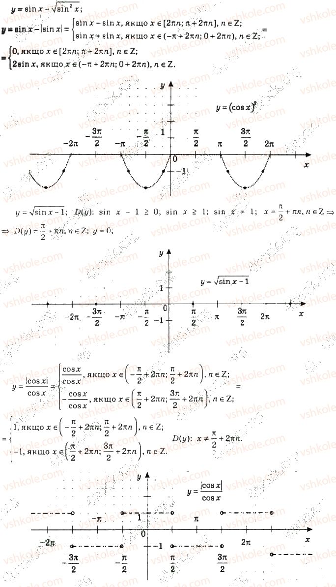 фото задание 19 - 20. властивості та графіки функцій y = sin x і y = cos x - § 3. тригонометричні функції