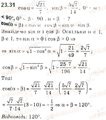 фото задание 31 - 23. формули додавання - § 3. тригонометричні функції
