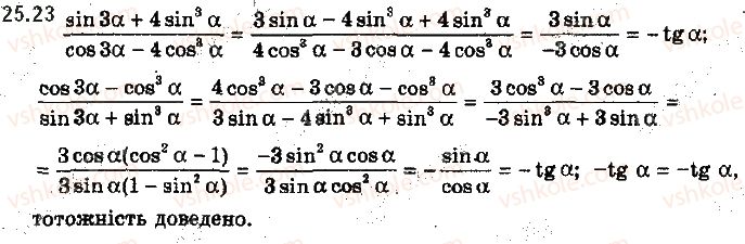 фото задание 23 - 25. формули подвійного, потрійного та половинного аргументів - § 3. тригонометричні функції