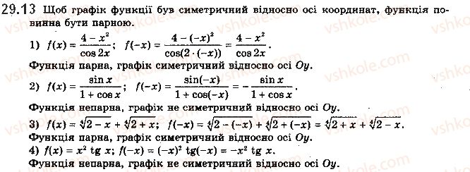 фото задание 13 - 29. рівняння tg x = b і ctg x = b - § 4. тригонометричні рівняння і нерівності