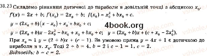 фото задание 23 - 38. рівняння дотичної - § 5. похідна та її застосування