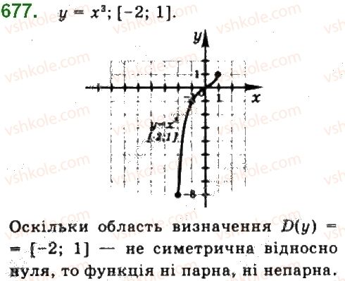 фото задание 677 - § 13. степеневі функції - розділ 2. степенева функція