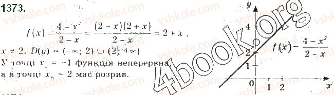 фото задание 1373 - § 26. границя і неперервність функції - розділ 5. границя та неперервність функції. похідна та її застосування