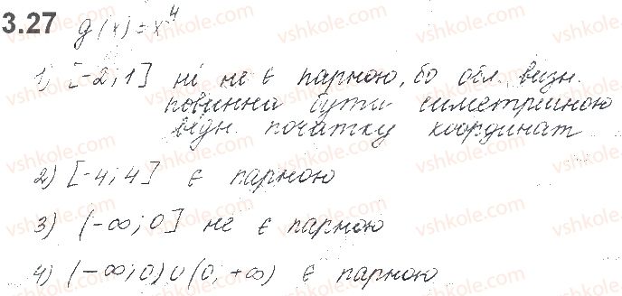 фото задание 27 - § 3. властивості функцій - розділ 1. функції, многочлени, рівняння і нерівності