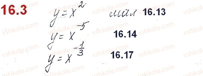 фото задание 3 - § 16. степеневі функції, їх властивості та графіки - розділ 2. степенева функція