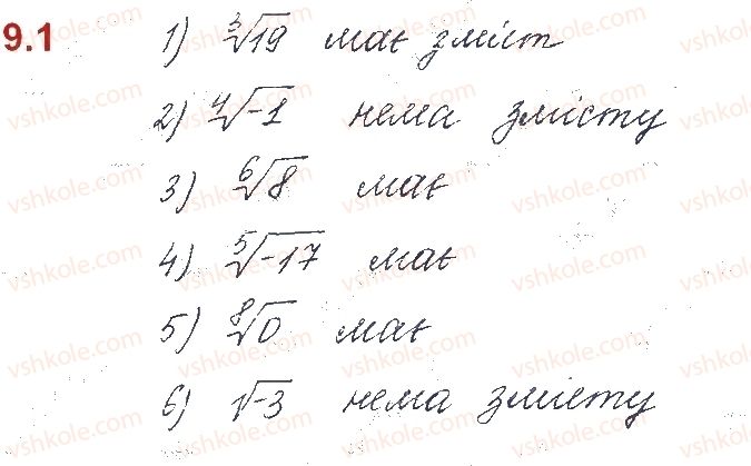 фото задание 1 - § 9. корінь n-го степеня - розділ 2. степенева функція
