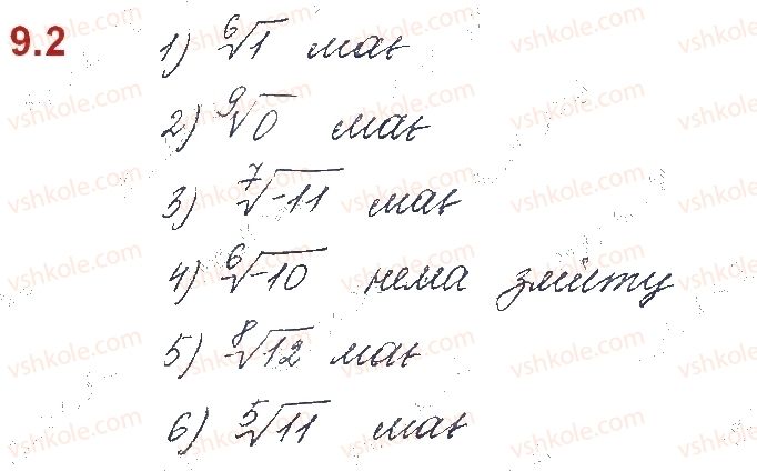 фото задание 2 - § 9. корінь n-го степеня - розділ 2. степенева функція