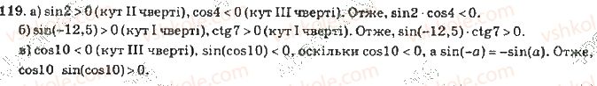 фото задание 119 - розділ 1. тригонометричні функції