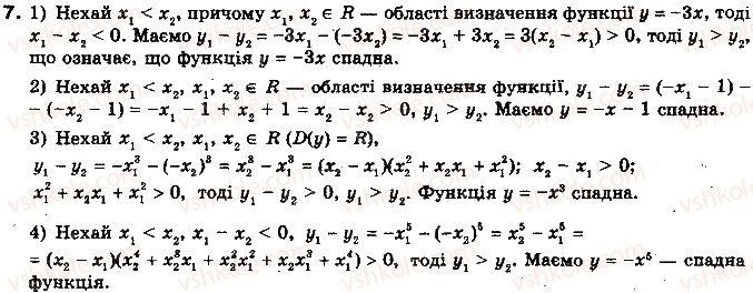 фото задание 7 - 2.1. поняття числової функції - § 2. числові функції - розділ 1. функції, многочлени, рівняння і нерівності