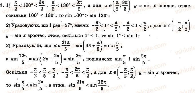 фото задание 1 - § 17. графіки функцій - розділ 3. тригонометричні функції