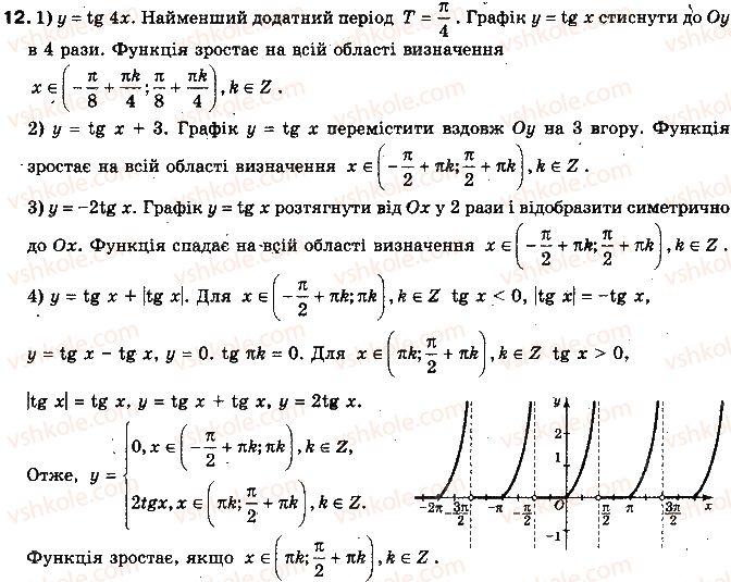 фото задание 12 - § 17. графіки функцій - розділ 3. тригонометричні функції