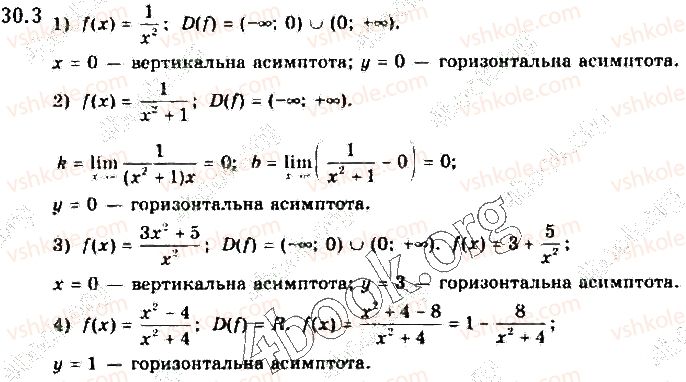 фото задание 3 - § 30. асимптоти графіка функції