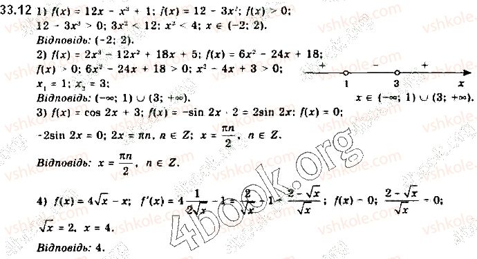 фото задание 12 - § 33. похідні елементарних функцій