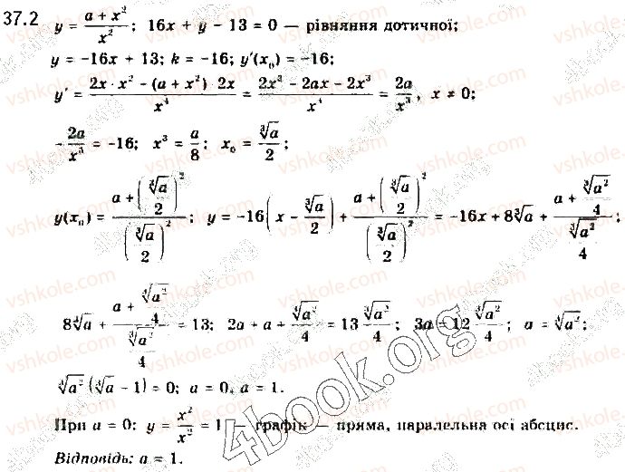 фото задание 2 - § 37. застосування похідної до розв’язування завдань із параметрами
