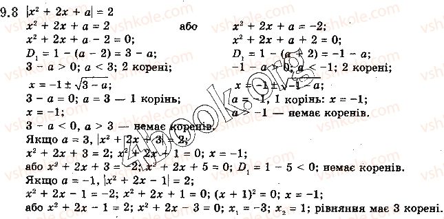 фото задание 8 - § 9. рівняння і нерівності з параметрами