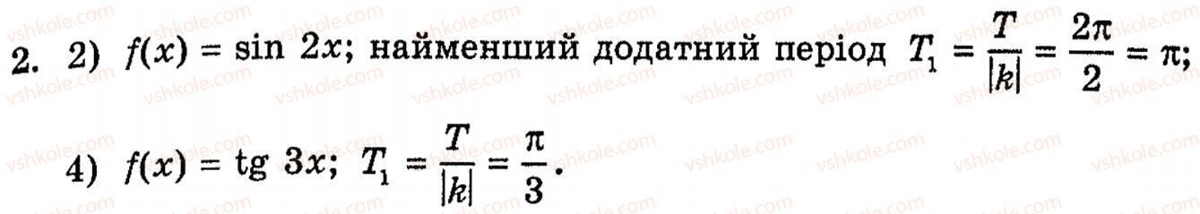 фото задание 2 - § 18. властивості тригонометричних функцій - розділ 3. тригонометричні функції