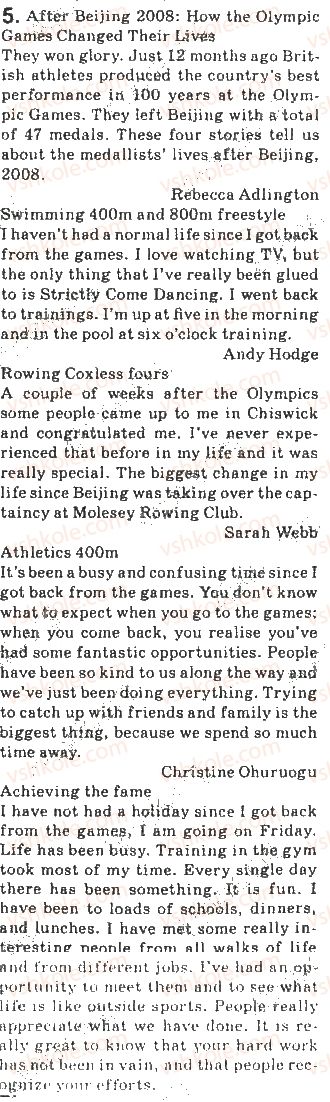 фото задание 5 - lessons 9-10. olympic games: past into future - unit 2. sport and leisure
