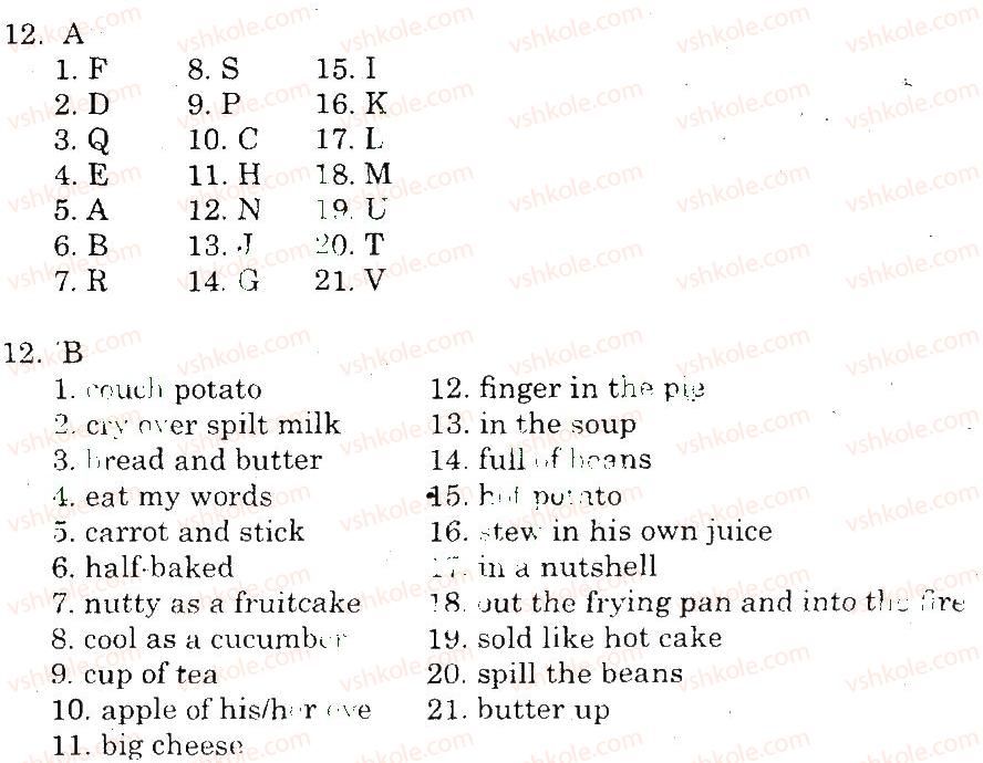 фото задание 12 - vocabulary and reading - unit 4. national cusine