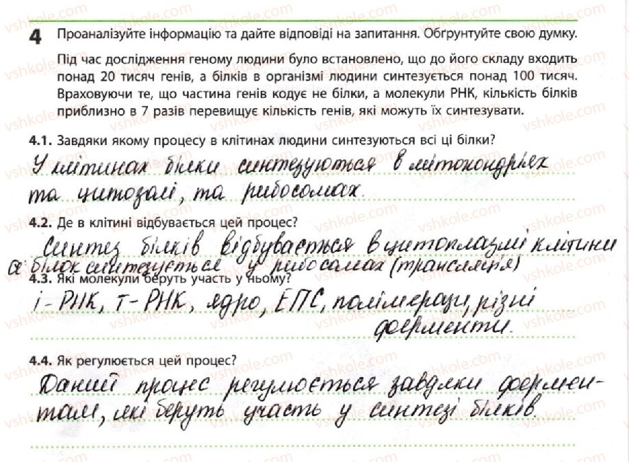 фото задание 4 - гени еукаріотів. регуляція роботи генів - тема 3. спадковість і мінливість