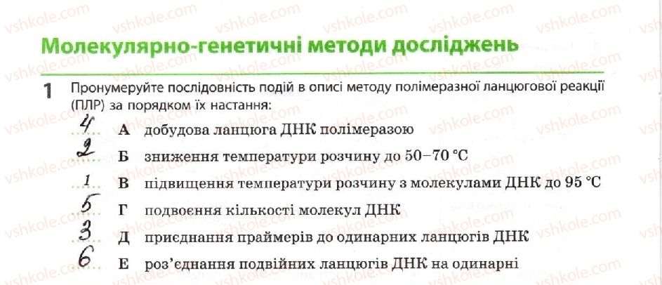 фото задание 1 - молекулярно-генетичні методи досліджень - тема 3. спадковість і мінливість