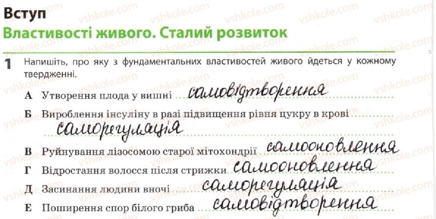 фото задание 1 - властивості живого. сталий розвиток - вступ