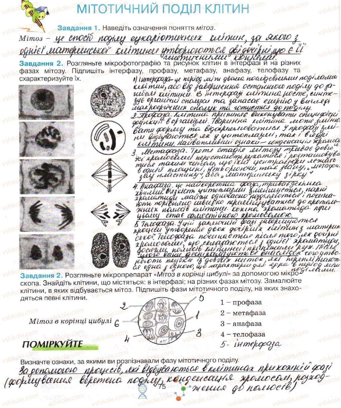 фото задание стор75 - тема 4. репродукція та розвиток