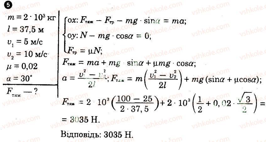 фото задание 5 - варіант 2 - контрольна робота 2. закони динаміки. рух тіла під дією кількох сил - частина 2. контрольні роботи