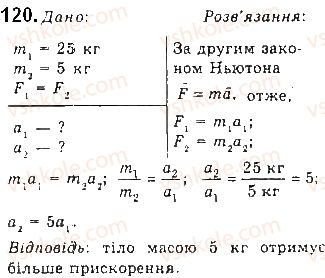 фото задание 120 - § 16. закони ньютона - розділ 1. механіка