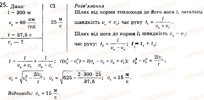 фото задание 25 - § 8. відносність механічного руху. закон додавання швидкостей - розділ 1. механіка