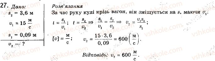 фото задание 27 - § 8. відносність механічного руху. закон додавання швидкостей - розділ 1. механіка
