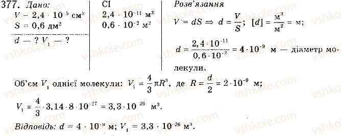 фото задание 377 - § 38. газові закони для ізопроцесів - розділ 2. молекулярна фізика та термодинаміка