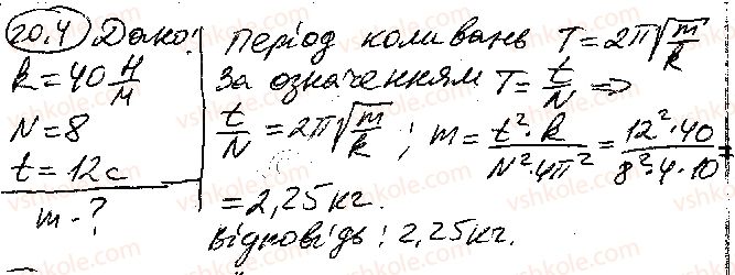 фото задание 4 - § 20. маятники - розділ 1. механіка