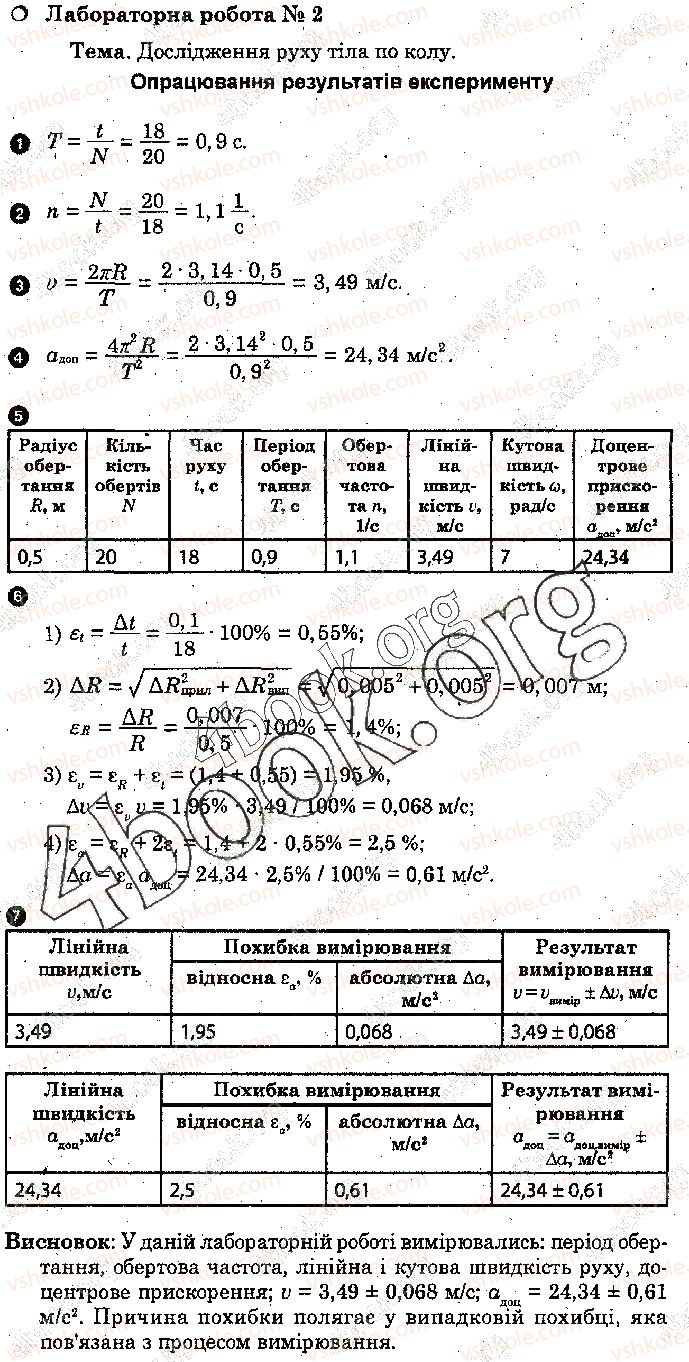 фото задание 1 - лабораторна робота № 2 - розділ 1. механіка