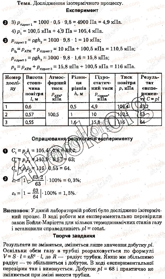 фото задание 1 - лабораторна робота № 6 - розділ 3. молекулярна фізика і термодинаміка