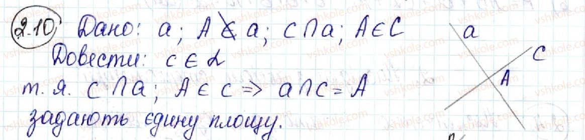 фото задание 10 - 2. наслідки з аксіом стереометрії - § 1. вступ до стереометрії