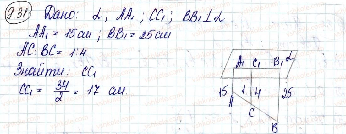фото задание 31 - 9. перпендикулярність прямої та площини - § 3. перпендикулярність у просторі