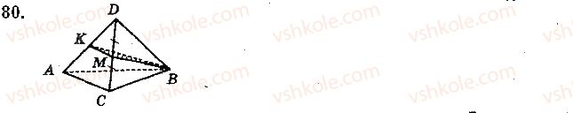 фото задание 80 - § 3. многогранники та їх перерізи - розділ 1. вступ до стереометрії