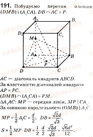 фото задание 191 - § 5. паралельність прямої і площини - розділ 2. паралельність прямих і площин у просторі