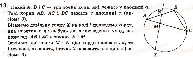 фото задание 18 - § 1.1. основні поняття та аксіоми стереометрії - розділ 1. вступ до стереометрії