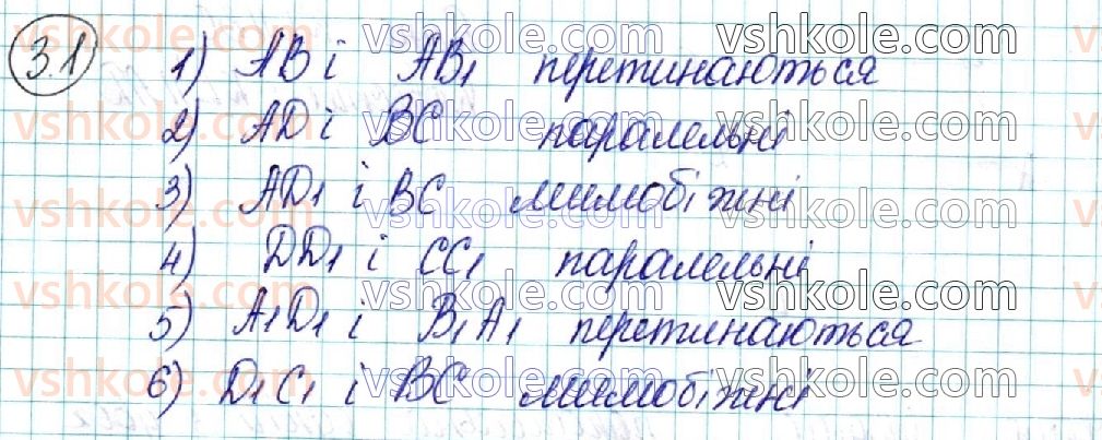 фото задание 1 - § 3. взаємне розміщення прямих у просторі - розділ 2. паралельність прямих і площин у просторі