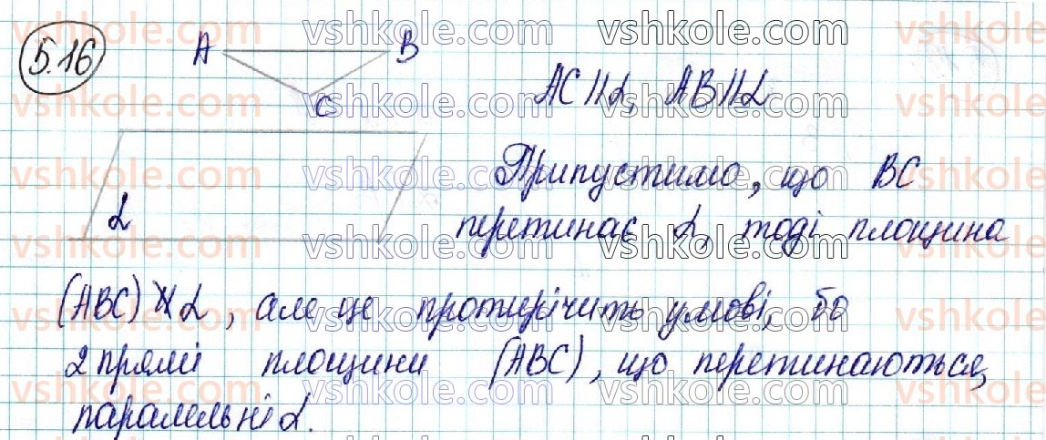 фото задание 16 - § 5. розміщення двох площин у просторі. ознаки та властивості паралельних площин - розділ 2. паралельність прямих і площин у просторі