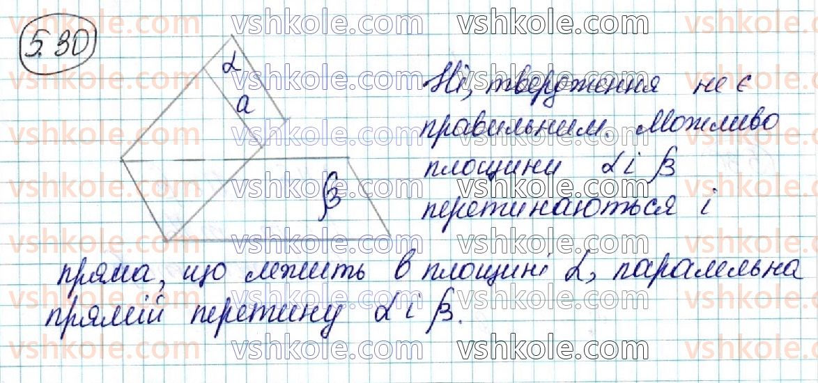фото задание 30 - § 5. розміщення двох площин у просторі. ознаки та властивості паралельних площин - розділ 2. паралельність прямих і площин у просторі