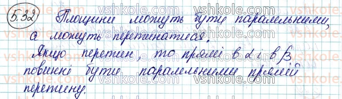 фото задание 32 - § 5. розміщення двох площин у просторі. ознаки та властивості паралельних площин - розділ 2. паралельність прямих і площин у просторі