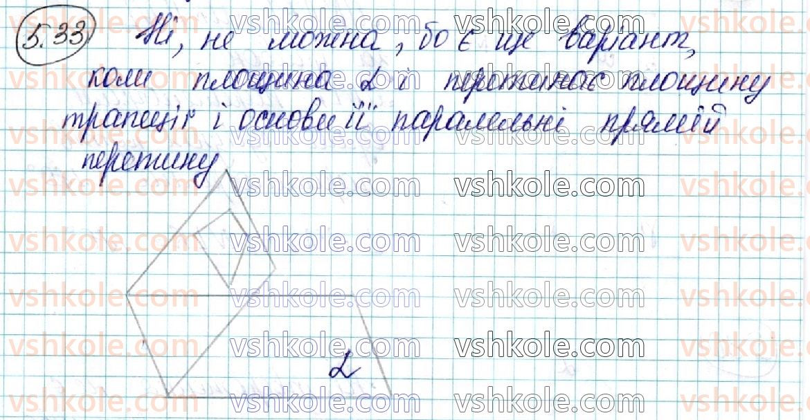 фото задание 33 - § 5. розміщення двох площин у просторі. ознаки та властивості паралельних площин - розділ 2. паралельність прямих і площин у просторі