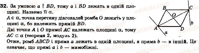 фото задание 32 - тест для самоконтролю 3 - модуль 3. взаємне розміщення прямих у просторі, прямої і площини